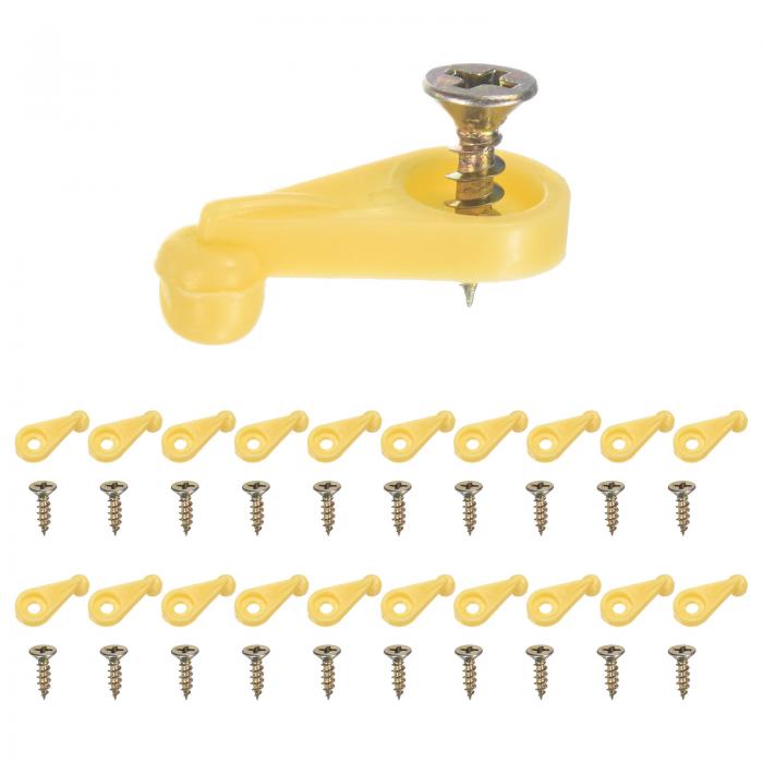 M METERXITY 200パック ガラスリテーナークリップ オフセット4mmプラスチックガラスパネルリテーナーク..