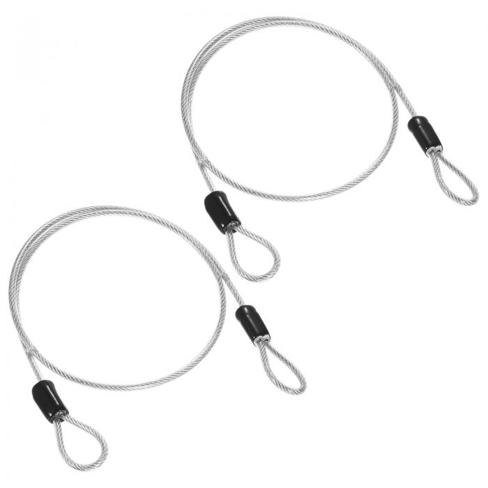 M METERXITY 2パック セキュリティケーブルロック 3.28フィート PVCコーティングされた鋼製荷物ロック..