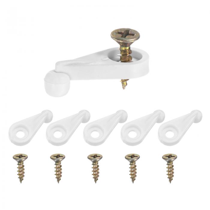 M METERXITY 50パック ガラスリテーナークリップ オフセット4mmプラスチックガラスパネルリテーナーク..