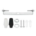 PATIKIL 100mm 照明器具取付けブらケット 1セット ユニバーサルライト 止め金具 照明器具 シェード固定用 鋼製 クロスバー ホーム ペンダント 壁...