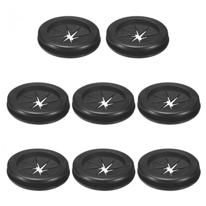 M METERXITY 配線用ラバーグロメット8個セット 32mmデスクグロメット 両面フレキシブルケーブルコード..