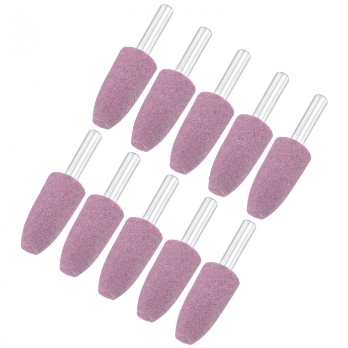 M METERXITY 10個入り 研磨用モンテッドストーン研削ビット 1/4"（6mm）シャンクアルミニウムオキサイ..