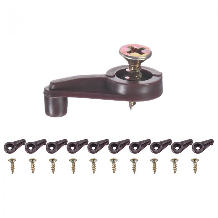 M METERXITY 100パック ガラスリテーナークリップ オフセット4mmプラスチックガラスパネルリテーナーク..