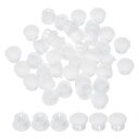PATIKIL 13 mm/1/2インチ プラスチックホールプラグ、50個パックフラッシュタイプラウンドプラグスナップインホールパネルチューブキッチンキャビネット家具フェンシングポストパイプインサートエンドキャップ、ホワイト