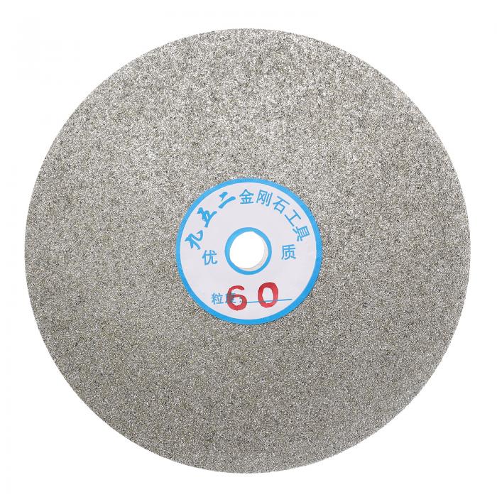 ダイヤモンドフラットラップディスク6" x 1/2"アーバー60グリット研磨ダイヤモンドコーテッドグライン..