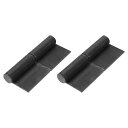 溶接可能なフラッグヒンジ 2個入り6" x 2-2/3" 炭素鋼製溶接用ドアヒンジ(取り外し可能なピン付き) 金属ゲートスイングドアトレーラーランプ用 溶接可能なリフトオフヒンジ