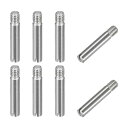 8 個M2.5 x 14mm スロット付き円柱ピン304ステンレス鋼ダワル外部スレッド位置ピン家具キャビネット