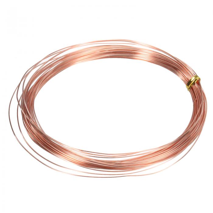 99.99% 23ゲージ0.6mmピュ ア銅線10m/33 ftソフトクラフト銅線変色耐性ジュ エリーワイヤー ジュ エリ..