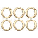 ラウンド形スプリングスナップキーチェーンクリップ 25mm メタルトリガーキーチェーンフッククリップキーフックバックル 財布ウォレットベルトハードウェアバッグ用...