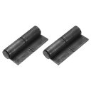 溶接可能なフラッグヒンジ 2個入り3-8/9" x 2" 炭素鋼溶接用ドアヒンジ(取り外し可能なピン付き) 金属ゲートスイングドアトレーラーランプ用 溶接可能なリフトオフヒンジ