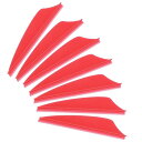 PATIKIL 矢羽根 100個パック 1.65" 矢羽根 アーチェリー矢羽根シールド 矢羽根 DIY ターゲット射撃用 レッド