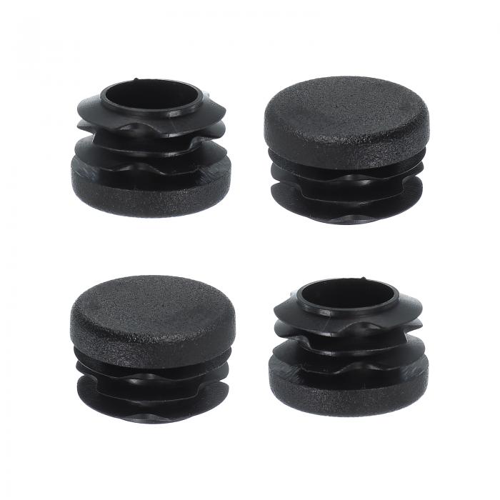 PATIKIL 1 "プラスチックチューブエンドキャップ 4個の丸い穴プラグ挿入物 丸い鉄管の椅子の脚 テーブ..