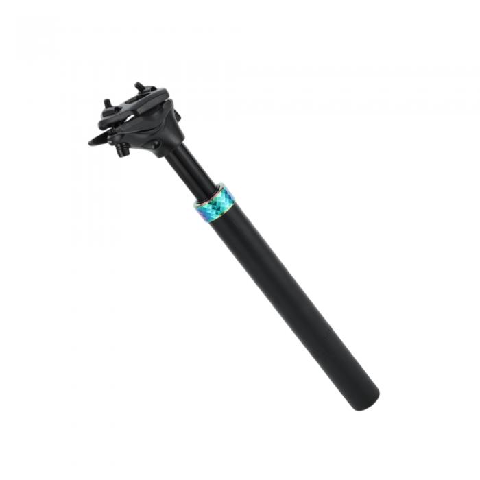 HEROFFIX 1個のほとんどのマウンテンバイク用バイクシートポストサスペンションショックアブソーバーバイクサドルポストシートチューブ27.2x300mmブラックアソートカラーアルミニに対応ウム合金