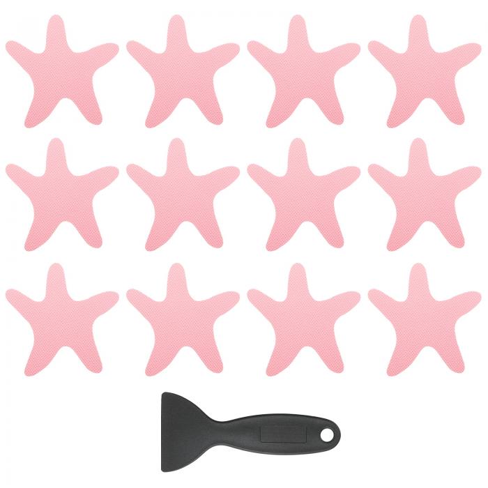 PATIKIL 12個の滑り止めバスタブステッカー スクレイパー付きの防滑シャワーステッカー バスルームシャ..