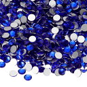 PATIKIL 1600個 SS20 ラウンド フラットバック 水晶 4.6-4.8mm ガラス ラインストーン 宝石 ダイヤモンド DIY 工芸品 衣類 靴 ネイルアート デコレーション用 ダークブルー