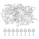 PATIKIL レター装飾 アルファベットイニシャルペンダント装飾バルクかわいいDIY宝石メイキングブレスレットイヤリングネックレスキーチェーンクラフト ダーク...