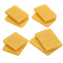 PATIKIL 残留ゴム消しゴム、8個50x70x10mm/50x50x10mm/50x35x10mm/50x35x8mm 接着剤ピックアップ消しゴム 接着剤リムーバークリーニングツール ペーパークラフトサンディングベルトディスクスケートボード用 イエロー