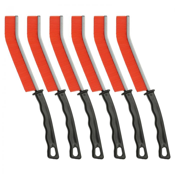 PATIKIL 硬い毛の隙間掃除ブ ラシ、6個入り 家庭用の細い隙間掃除ブ ラシ トイレ 浴室 キッチン タイル..