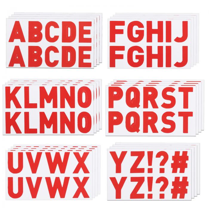 PATIKIL 1" 文字ステッカー 300枚24シート アルファベット文字ステッカー 自己粘着掲示板装飾 スクラ ..