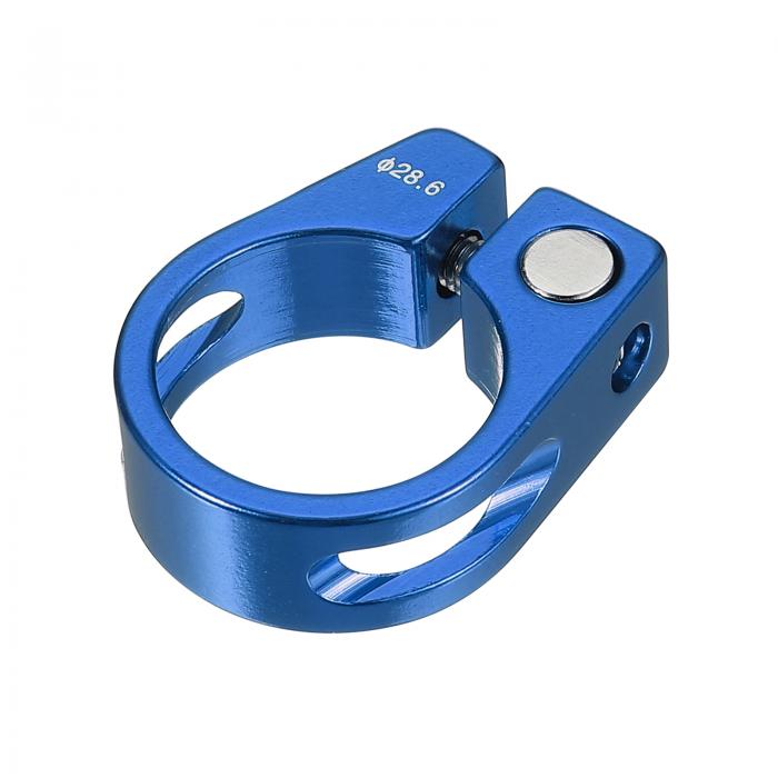 PATIKIL 28.6mm サイクル 自転車シートポストクランプ、アルミ合金シートチューブクリップ自転車クイッ..