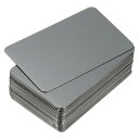 PATIKIL 0.3 mmステンレス鋼メタル名刺 50枚入り空白名刺レー ザー彫刻用DIYギフトカード 黒