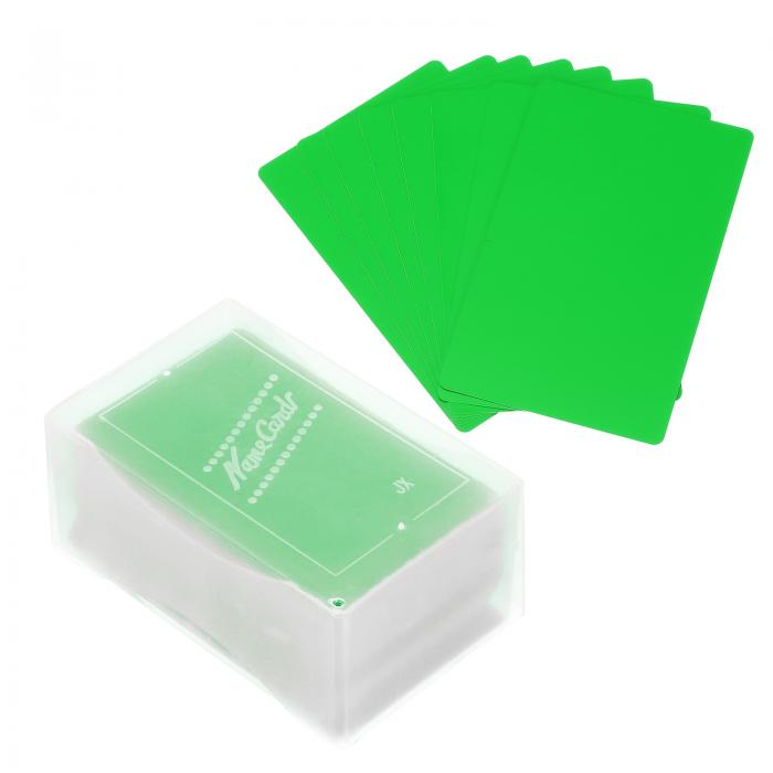 PATIKIL 0.21mmメタル名刺 180枚入り 空ホワイト名刺レー ザー彫刻用アルミニウム DIYギフトカード用 緑