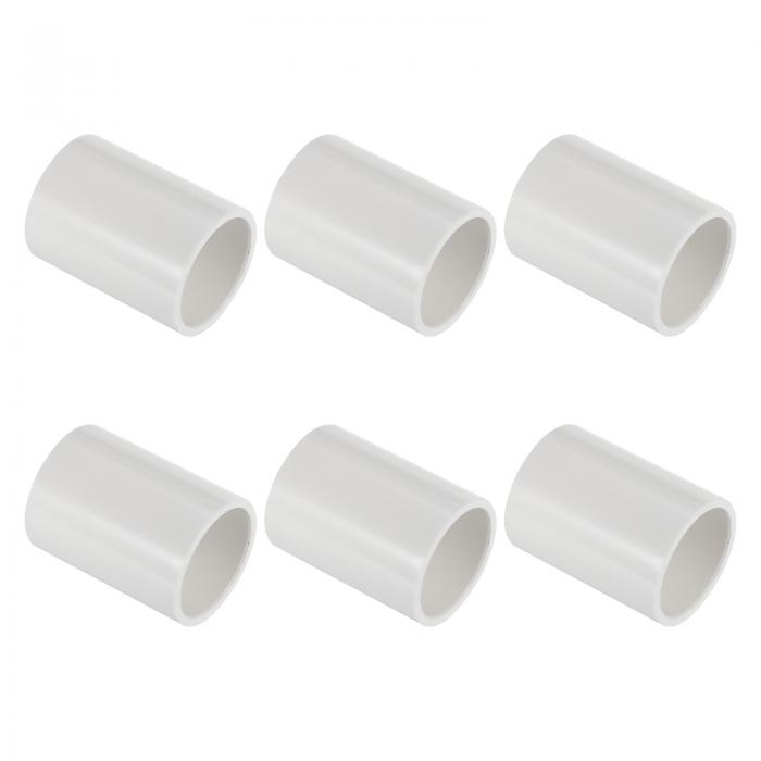 PATIKIL 1" PVCパイプ継手カップリングアダプター 6個セット ストレートパイプスリップソケットコネク..