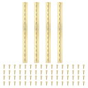 PATIKIL 16x1.2"ピアノヒンジ 4Pld 304ステンレス鋼連続ヒンジ ピアノゲートドア木製収納ボックスキャビネットボート用 金色
