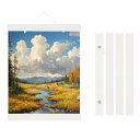 PATIKIL 2セット磁気ポスターハンガーフレーム8 インチ木製マグネット写真ハンガーフレーム幅広ハンギングキット写真 絵画 アートワーク 地図 ホワイト