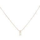 PATIKIL 女性用誕生石ネックレス 長方形 キュービックジルコニアペンダントネックレス 上品 18K金色メッキ ダイヤモンドシンプルネックレス 女性用 誕生...