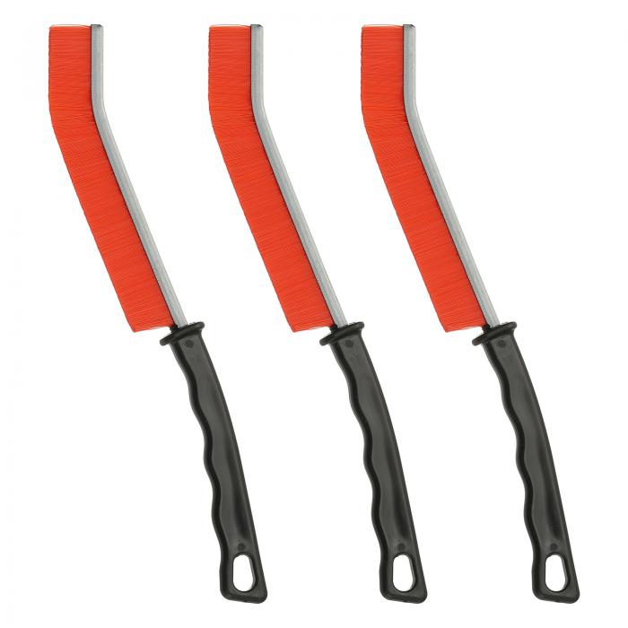 PATIKIL 硬い毛の隙間掃除ブ ラシ、3個入り 家庭用薄型隙間掃除ブ ラシ トイレ 浴室 キッチン タイル ..