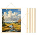 PATIKIL 2セット磁気ポスターハンガーフレーム12 インチ木製マグネット写真ハンガーフレーム幅広吊りキット写真 絵 地図 木製カラー