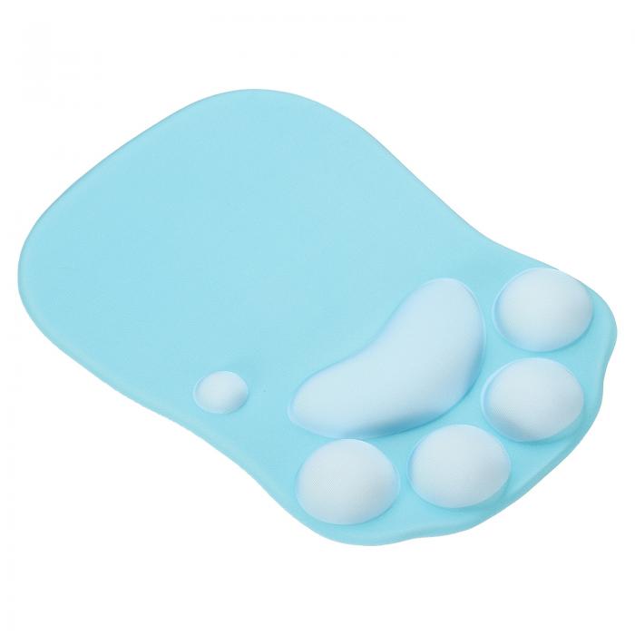 PATIKIL リストレスト付きジェルマウスパッド エルゴノミックマウスパッド キャットポー 心地よい低反発素材 ノンスリップベース ソフト コンピュータ ノー...