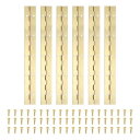 PATIKIL 10x1.2"ピアノヒンジ 6Pld 304ステンレス鋼連続ヒンジ ピアノゲートドア木製収納ボックスキャビネットボート用 金色