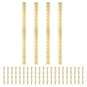 PATIKIL 20x1.2"ピアノヒンジ 4Pld 304ステンレス鋼連続ヒンジ ピアノゲートドア木製収納ボックスキャビネットボート用 金色