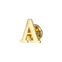 PATIKIL 文字ラペ ルピン イニシャルアルファベット文字A襟ピン 女性用男性用シャツドレススーツコート襟 金色 文字A