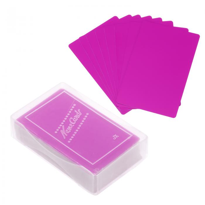 PATIKIL 0.21mmメタル名刺 100枚セット DIYギフトカード用 空ホワイト名刺レー ザー彫刻アルミニウム パープル