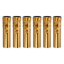 PATIKIL 90 mm トールキャンドルカバースリーブ 6個 金属 E14 シャンデリアソケットスリーブ 垂れ下がる燭台ベースアクセサリー付き 電球ライトベースホルダー 照明ランプ DIY用 金ブロンズ(3)