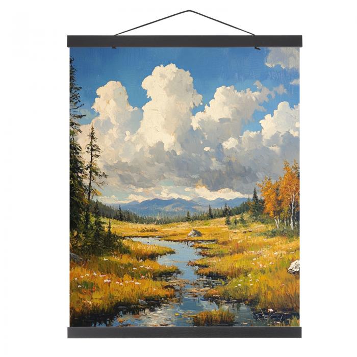 PATIKIL 1セット磁気ポスターハンガーフレーム20 インチ木製マグネットピクチャーハンガーフレーム幅広い写真 絵 地図用ハンギングキット 黒