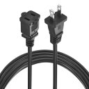 PATIKIL 10フィート延長コード S PT-2 18AWG ETLリスト掲載 5パック 黒屋内外延長コード 2極電源ワイヤー フィーメール/メス低プロファイルプラグ ランプテレビ用 NEMA 1-15PからNEMA 1-15R(3)