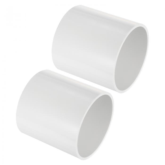 PATIKIL 4-3/8" PVCパイプ継手カップリングアダプター 2パックストレートパイプスリップソケットコネク..