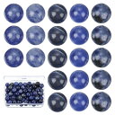 PATIKIL 100個 天然石ビーズ 8mm ダークブルーストーンビーズ 宝石メイキングブレスレットネックレスイヤリング宝石ラウンドルーズビーズDIY女性へ ...