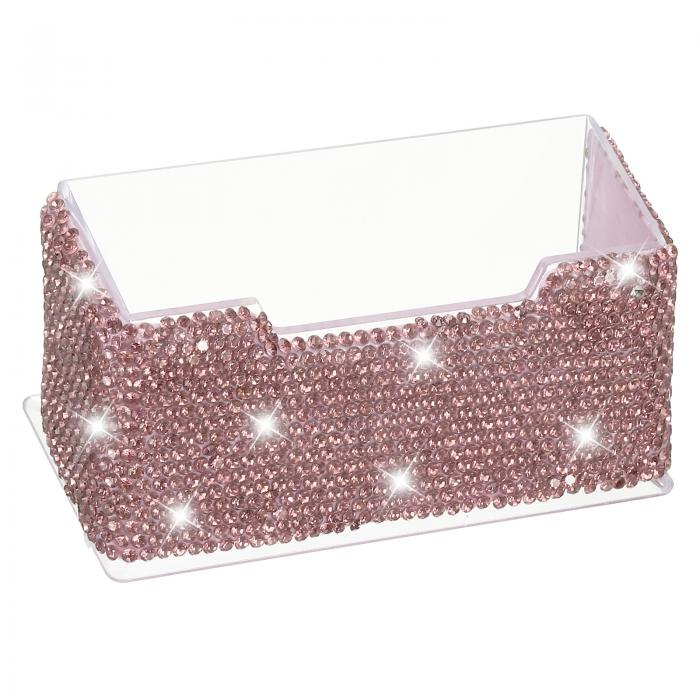 PATIKIL ラインストーンビジネスカードホルダー 水晶ビジネスカードホルダー ブリングビジネスカードオ..