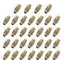 32個 磁気クラ スプ 3 mm / 0.12" レザーコードエンドキャップ磁気ブレスレットクラ スプおよび宝石作り用 クロージャー ブロンズ