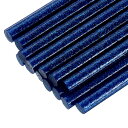 32個のミニホットグルースティック、0.28インチ直径×3.94インチ長のEVAホットグルースティック、フラッシュブルーミニホットメルトグルースティック、DIY...