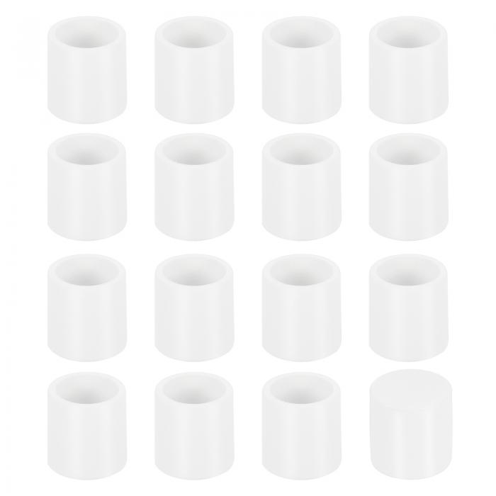 56個の椅子脚キャップ 10mm（2/5インチ）非マーキングPVC椅子脚先ノンスリップ椅子脚床保護蓋丸テーブルカバーズ家具用 ホワイト