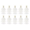 10個 小さな三層タッセル1.6インチミニタッセルバッグ装飾 キーチェーン手作りタッセルキーチェーンDIYプロジェクト 宝石作り 装飾(ホワイト)