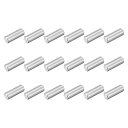 28個 M6 x 16mm 304ステンレス鋼ダボピン、円柱形棚サポートペグピン平行ピンファスナー、機械製造、産業、家具取り付け用、シルバー(4)
