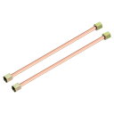 2個 エアコンプレッサー排気管 3/8