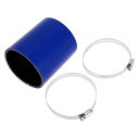 X AUTOHAUX シリコンホース シリコンチューブ インタークーラー ターボ インテークパイプ ブルー 長さ100mm 内径80mm 4層構造 汎用 エアク...